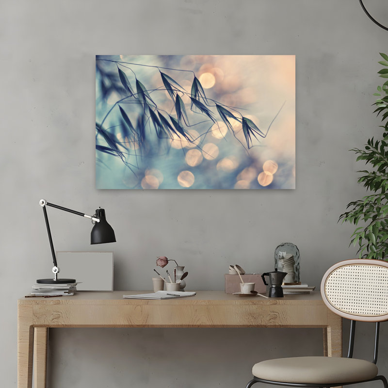 Contemporary Art Delicate Peaceful Serene Art, 16" H x 24" W