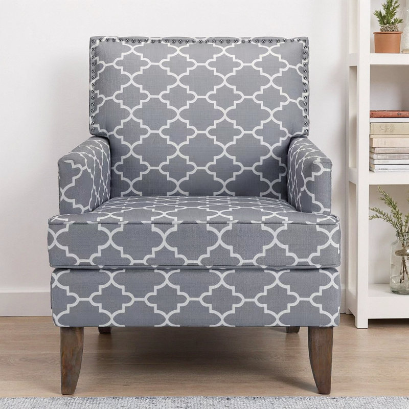 Chaise d'appoint en tissu - sièges de salon modernes, Grey Mix