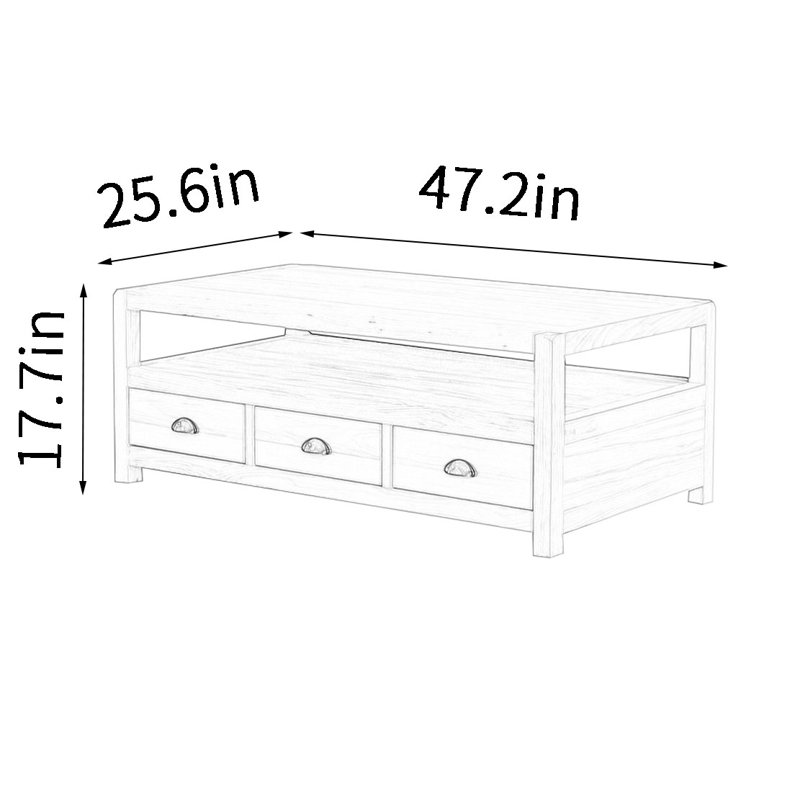 American ash end table
