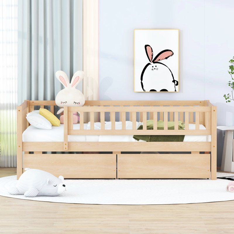 Solid Pine Twin Daybed With Storage Function - Adds Value To Your Home Size Wood Stable Build, Extra Solution, Natural, Twin