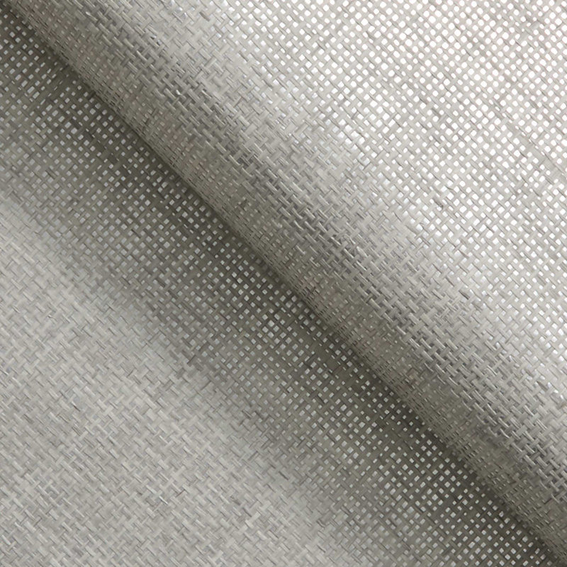 Papier peint Loose Weave Boodle & Jute Authentic Grasscloth, Gris clair