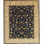 7x8 Blue Hand-Knotted Wool Floral Symmetry Classic Traditional Modern Contemporary Carpet Rug