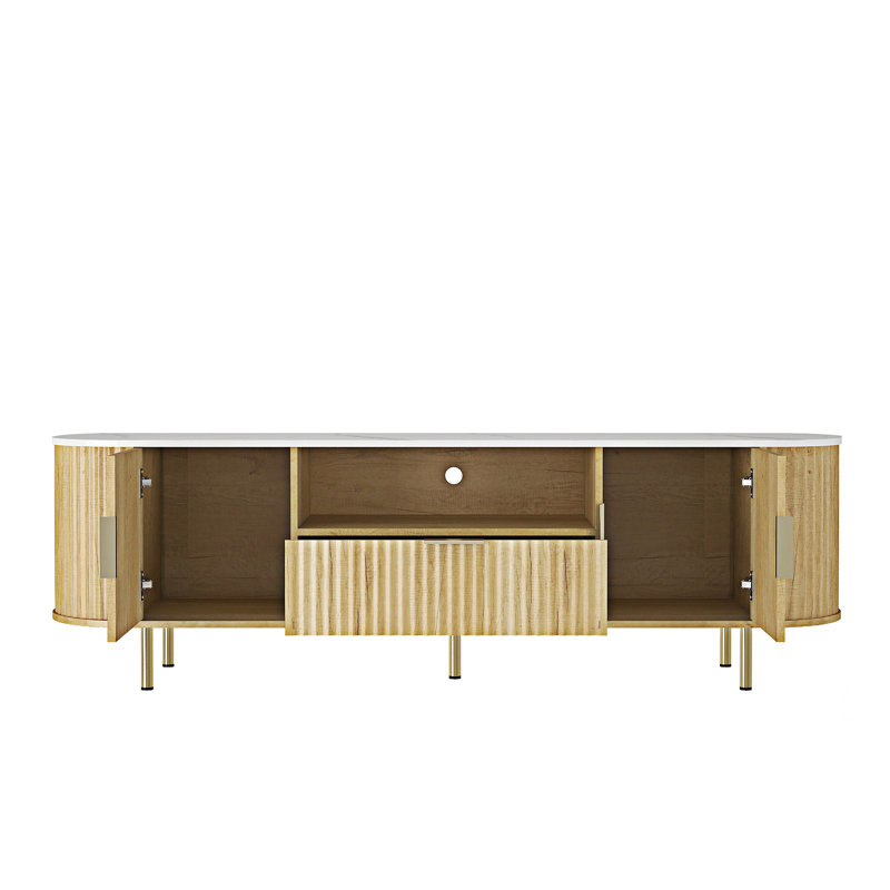 Meuble télé avec portes de rangement