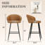 Tabouret de comptoir rembourré avec structure en métal-221424845