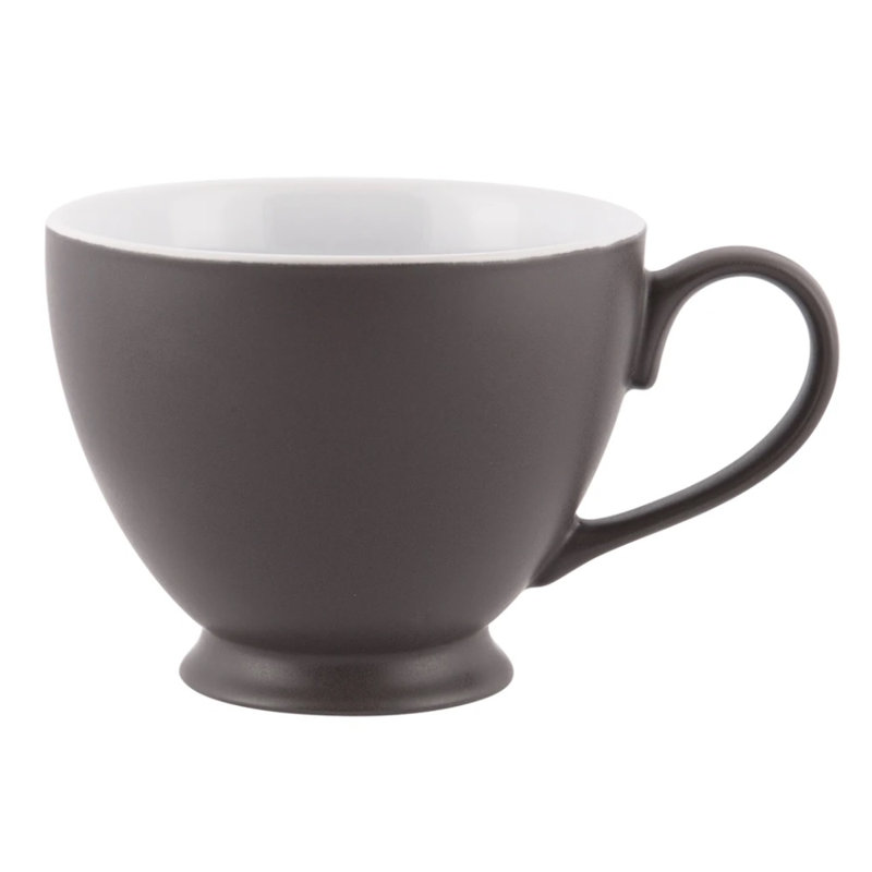 Percival Stoneware Teacup, Black