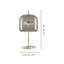 Jube Table Lamp G Smoky Transparent Matt Gold 2 L2415 Ul-2145938826-2145938838-2145938832