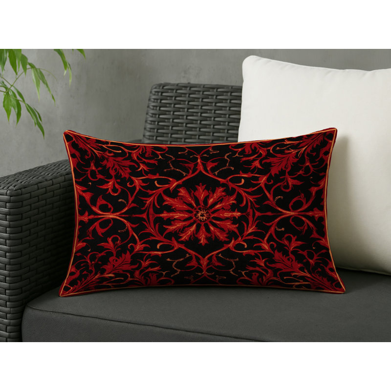 Gilded Epiphany Indoor And Outdoor Throw Pillow, Rectangle 18"H x 25"W