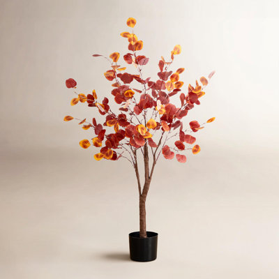 48" Pre-Lit Eucalyptus Tree in Nursery Pot