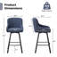 Swivel Counter Stool with Metal Frame-999654551
