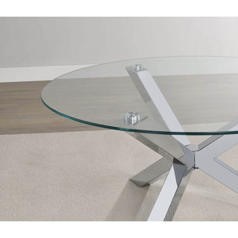 Table de bout en verre trempé Simmonds