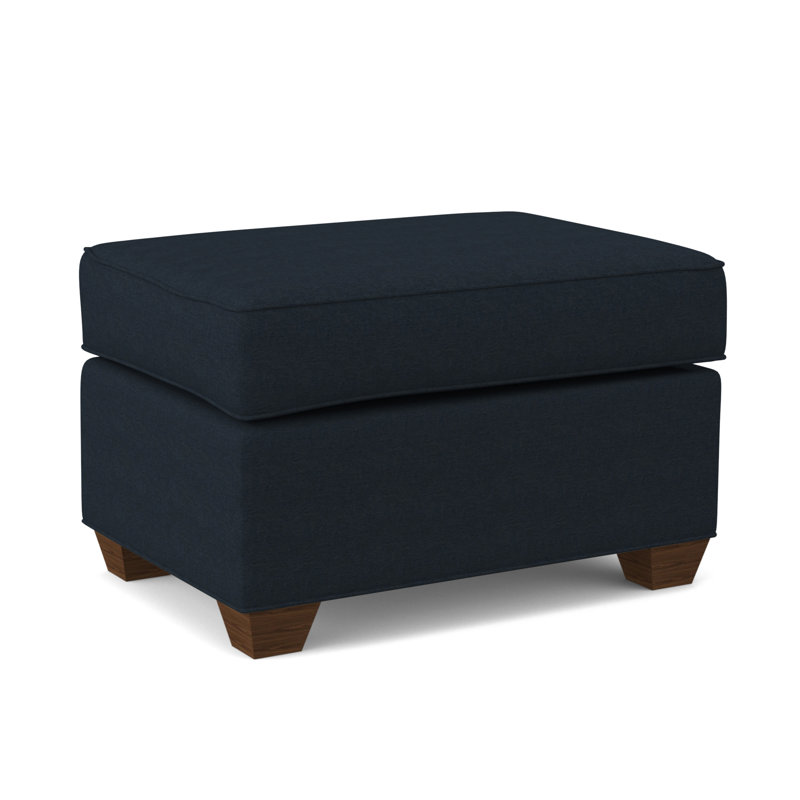 Repose-pieds standard de 27 po Clark, Noyer Montana, Bleu marine antique