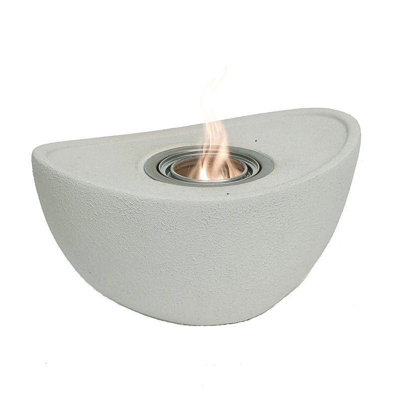 Echo Valley 93107cb Bari Ceramic Fireplace Décor For Yards, Patios, And More, White, 7.38 X 11.5 X 5.75 Inches