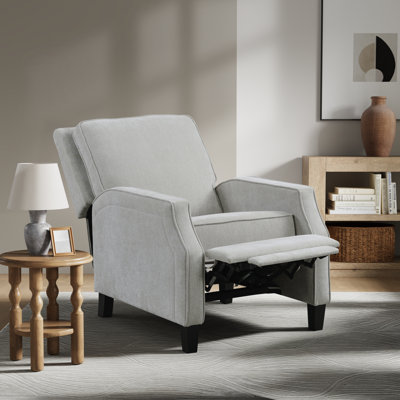 Jaderion 39" Manual Pushback Recliner, Pocket Coil Comfort, Solid Hardwood Frame, Easy Assembly