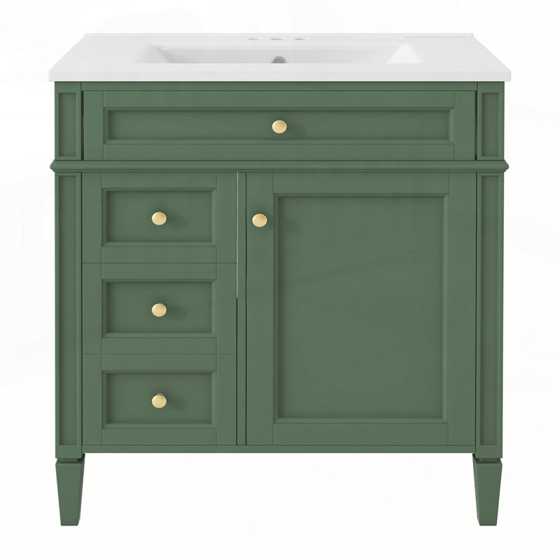 Meuble-lavabo moderne avec rangement abondant et design élégant