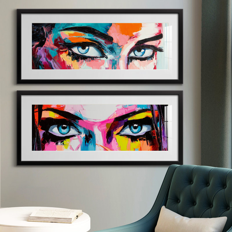 Cadre photo, ensemble d'impressions sur papier, Noir