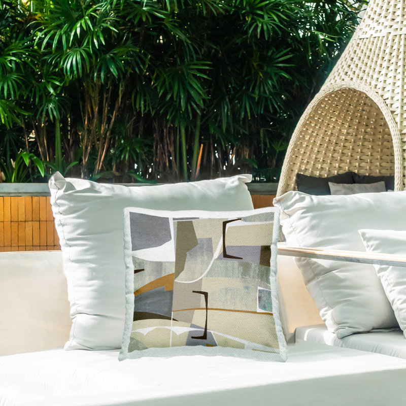 Abstract Outdoor Throw Pillow