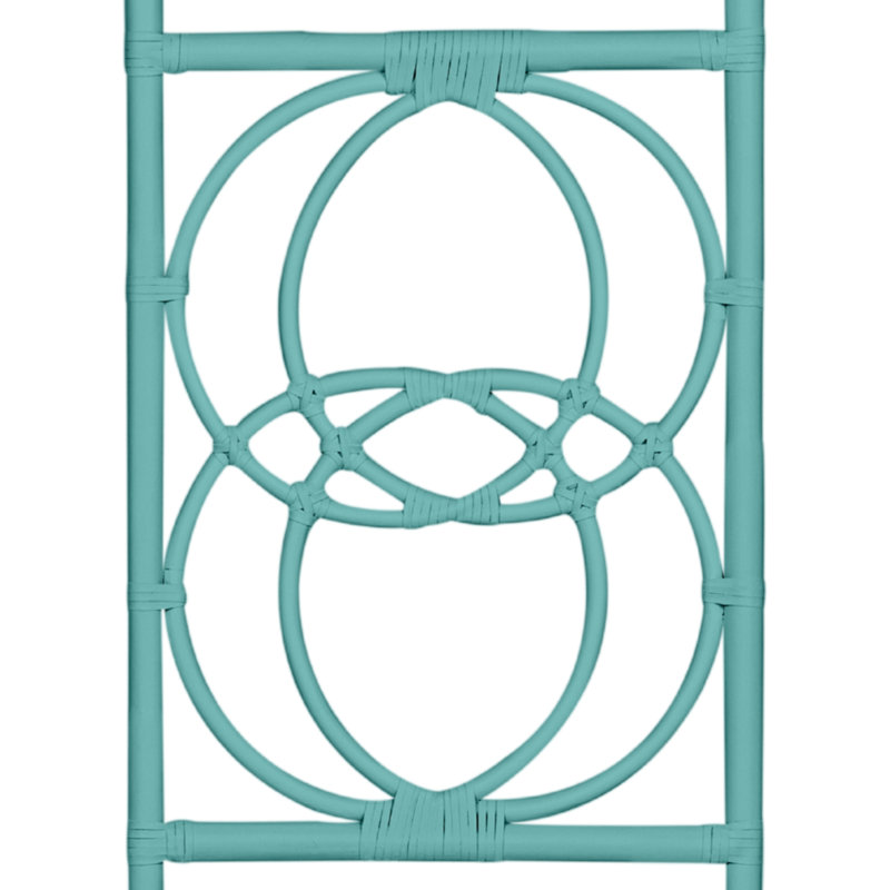 Emilia Open-Frame Headboard, King, Turquoise