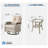 Three-Piece Outdoor Swivel Chair Set-1847364721