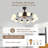 39.4" Bladeless Ceiling Fan with Remote and 10 lights-1419108094