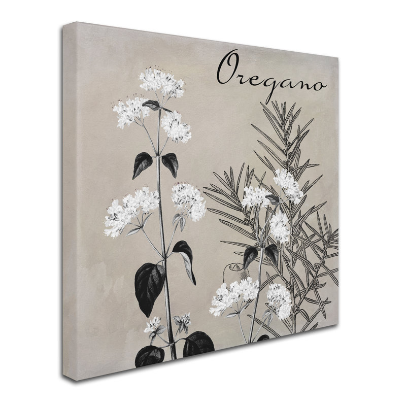 «Flowering Herbs II» par Jadaya, impression sur toile tendue, H 14 po x l 14 po x P 2 po