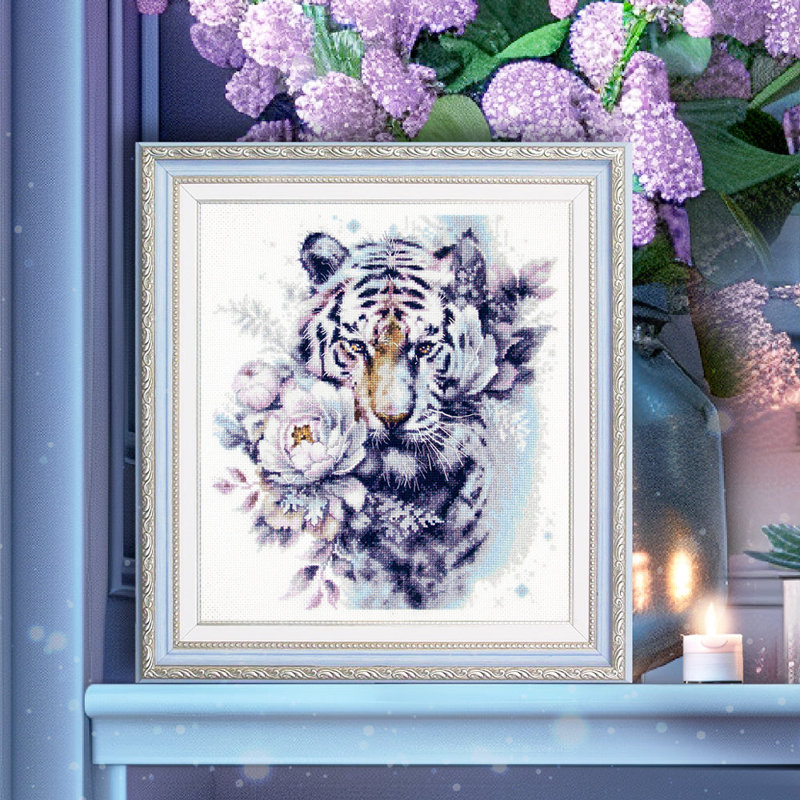 The White Tiger Counted Cross Stitch Kit by Magic Needle 70-14