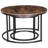 Oryan Frame Nesting Tables Set - 2-Tier Storage End Tables, Space Saving-504316313-504316294