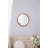 20"Circle Wall Mirror with Wooden Frame-269238896