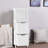 Freestanding Compact Narrow Bathroom Storage Cabinet Linen Cabinet