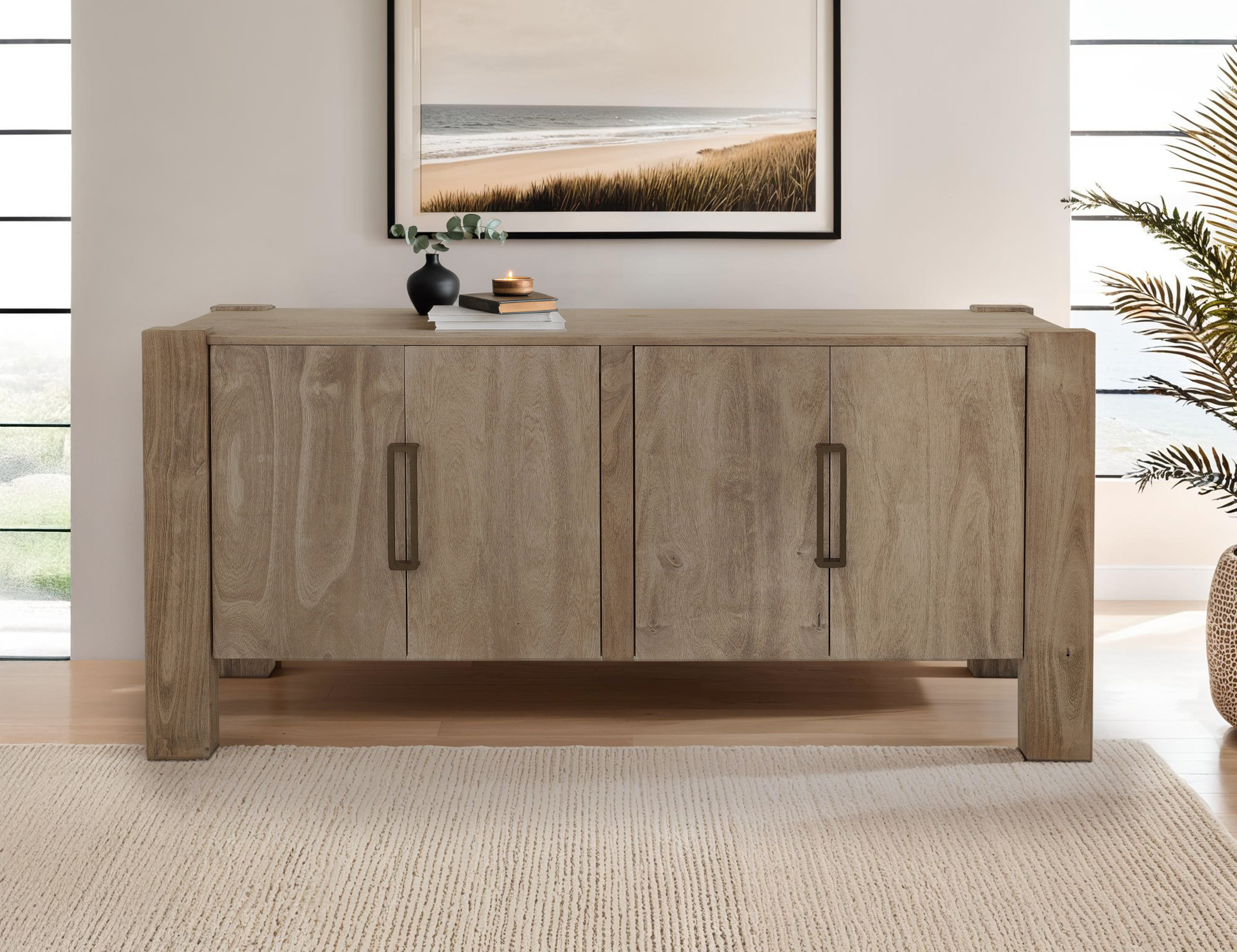 International Furniture Direct Luma 4 Doors, Console | Wayfair