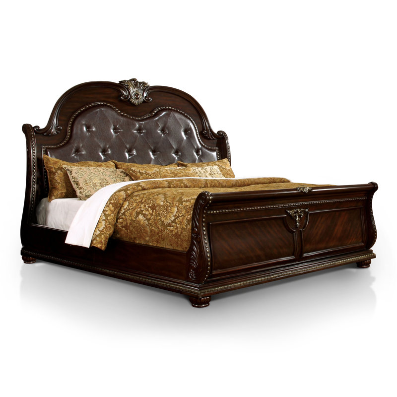 Lit-bateau tapissier Friel, Grand lit