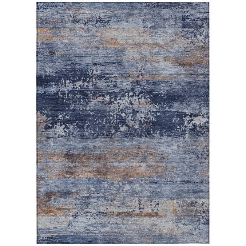 Machine Washable Indoor/Outdoor Jacinto ACN2146 Abstract Rug, Rectangle 5' x 7'6"