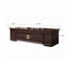 Bureau de direction de 102,36 po en bois massif brun-rouge de style chinois-129059731