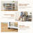 Moumen 19.7'' H×35.1'' W Entryway Organizer - Modern Wood & Iron Storage with Bench, Hooks & Shoe Cubbies-849321975