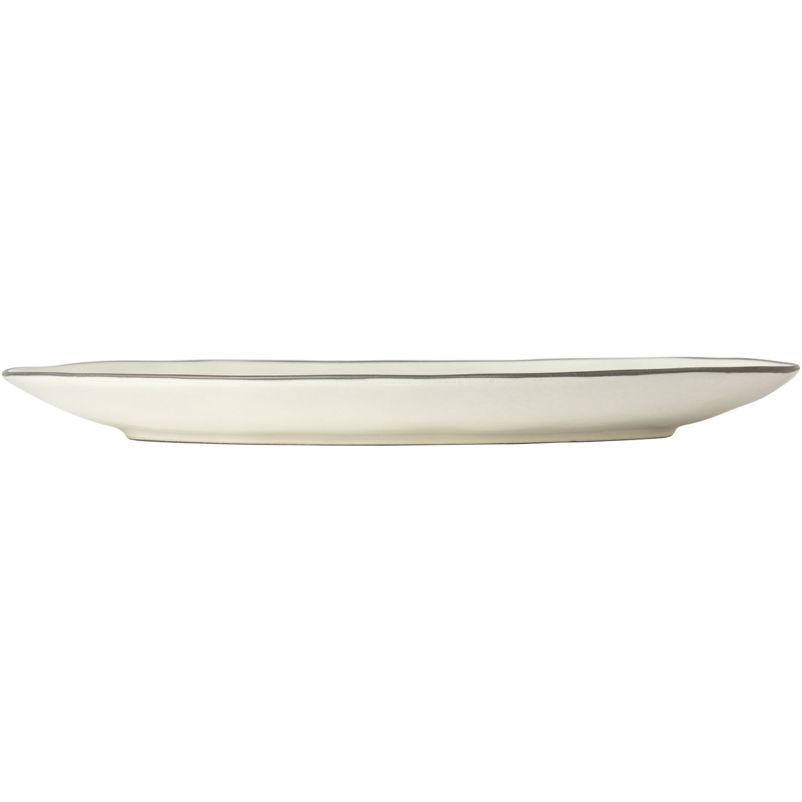 Stacked Organic Oval Platter, Beige
