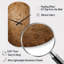 Horloge murale en métal doré - reproduction de l'horloge murale-105569010