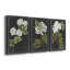«Dramatic White Flowers II», ensemble de 3 impressions sur toile tendue-114434641