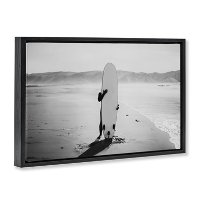 Toile flottante cachée avec planche de surf grise par Sissi et Seb