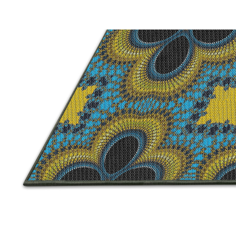 Geometric Indoor Rug, Rectangle 5' x 7'