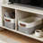 Storage Baskets for Shelves (4-Pack) – Fabric Closet Organizer Bins with PU Leather Handles, Collapsible Metal Frame for Linens, Toys, Towels in Living Room, Bedroom, and Nursery-1487278906