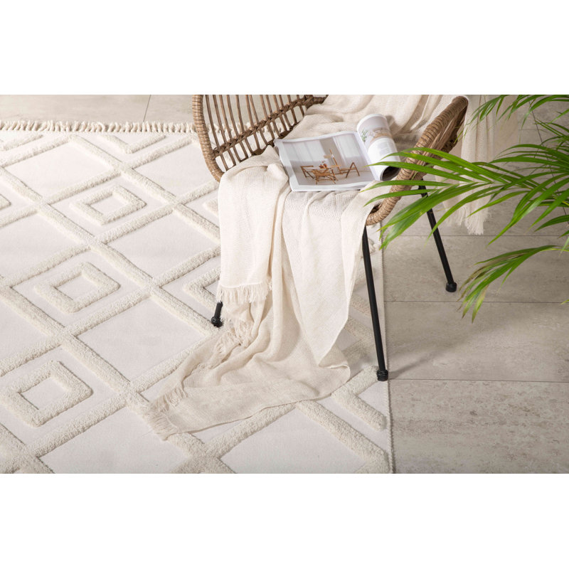 Towa Solid Colour Hand Woven Area Rug, Rectangle 160 x 230cm