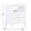 Table de chevet 2 tiroirs Weston White
