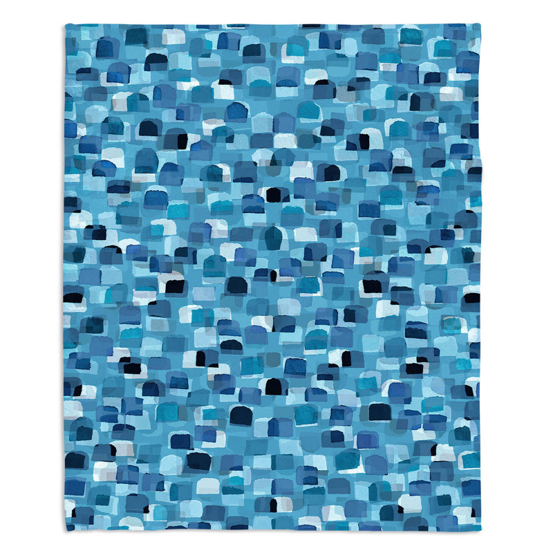 Couverture sherpa douce 9 pois dot visions, l 51 po x L 60 po