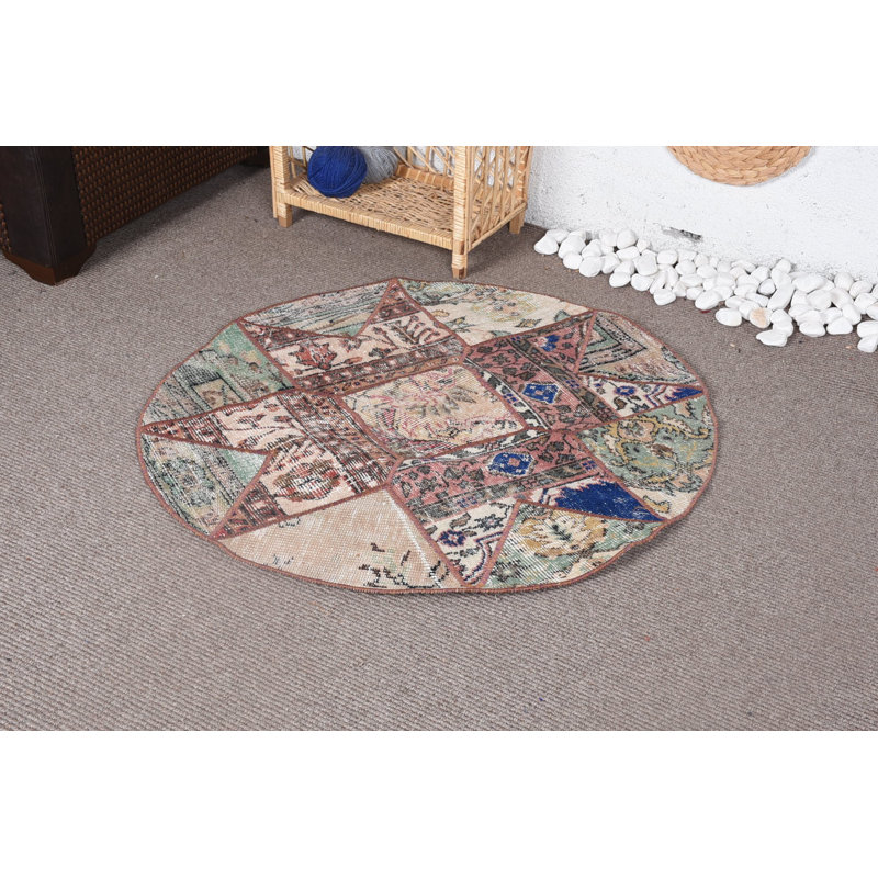 Tapis turc, tapis antiques, tapis de décoration intérieure, tapis orientaux rouges, tapis rétro, petits tapis de 3,4 x 3,4 pieds