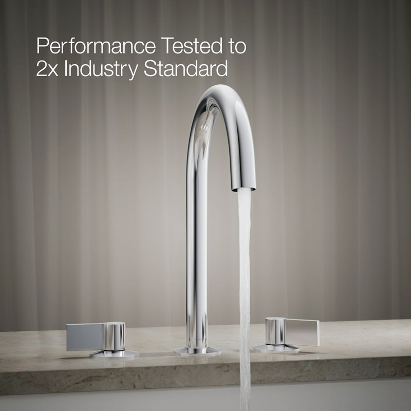 Components Deck-Mount Bath Spout With Tube Design, Polished Chrome
