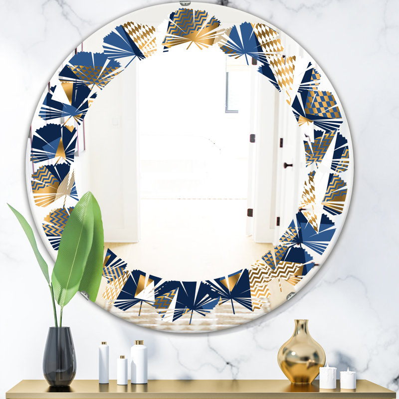 Miroir mural Leaves Cubes, H 31,5 po x l po