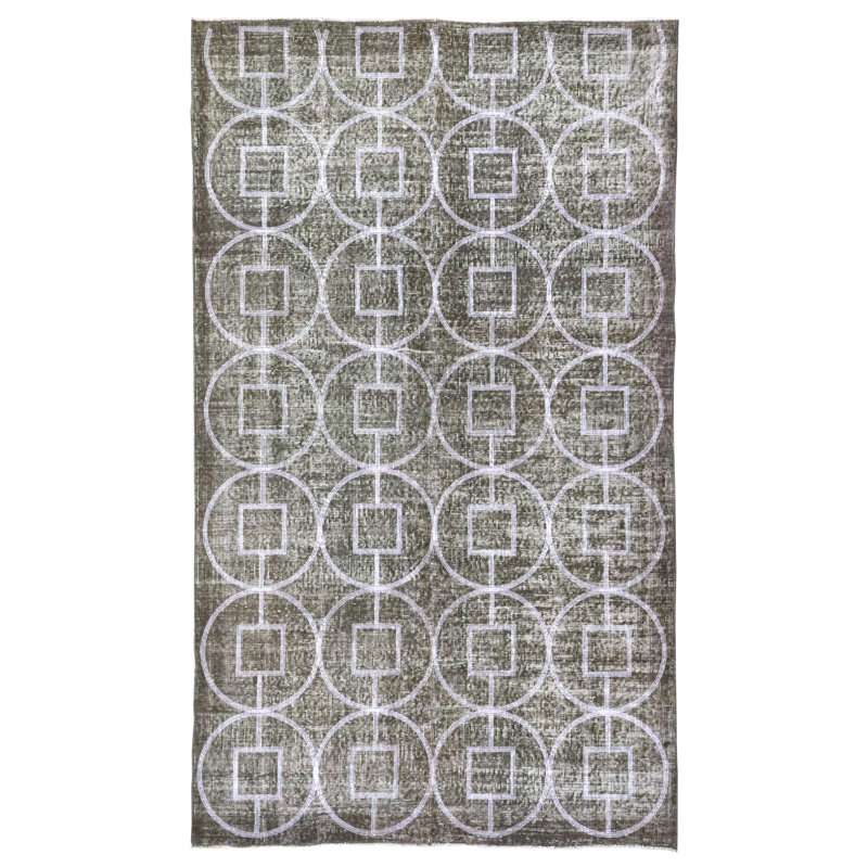 Embroidered Overdye One-of-a-Kind 5'5" X 9'1" Area Rug