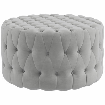 Button Tufted Ottoman