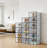 Stackable Shoe Boxes, 15-Pack With Lids