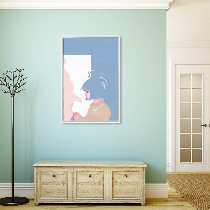 Thinking, White, 36" H x 24" W