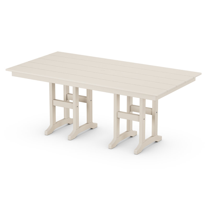 Monterey Bay 37" x 72" Dining Table, Cream 
